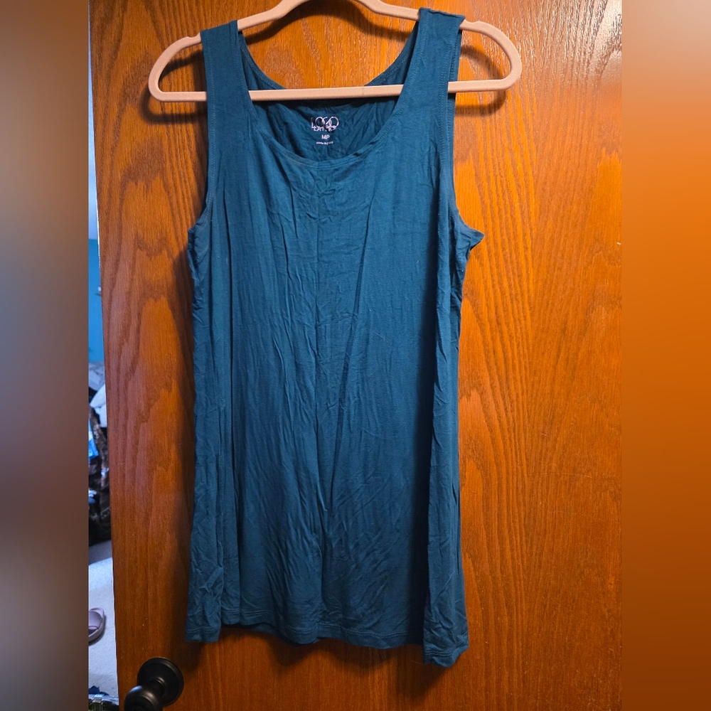 Teal LOGO tank top sz MP